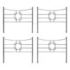 Achla Designs Square-on-Squares Fence Sections, Set Of 4 2 Achla Designs Square-on-Squares Fence Sections, Set Of 4 -Backyard Bloomers 8612992 01v achla designs square on squares fence sections set of 4
