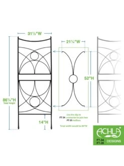 Achla Aurora Trellis Center Link -Backyard Bloomers 8612993 02v