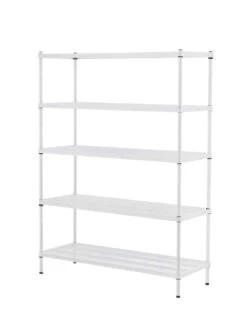 MeshWorks © 5 Tier Plant Shelving -Backyard Bloomers 8613014 11v meshworks 5 tier plant shelf white
