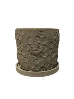 Concrete Honeycomb Bee Planter -Backyard Bloomers 8613044 01v