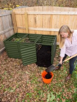 Demeter 3 Bin Composter -Backyard Bloomers 8613062 00269