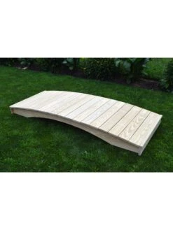 Plank Garden Bridge Unfinished 3' X 12' -Backyard Bloomers 8613097 02v