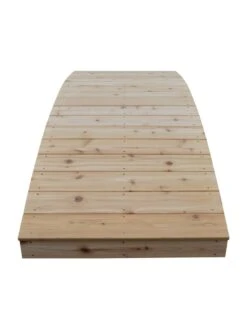 Plank Garden Bridge Unfinished 3' X 8' -Backyard Bloomers 8613100 02v