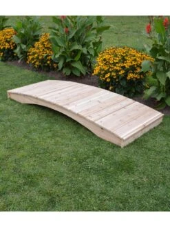 Plank Garden Bridge Unfinished 3' X 6' 7 Plank Garden Bridge Unfinished 3' X 6' -Backyard Bloomers 8613100 06v