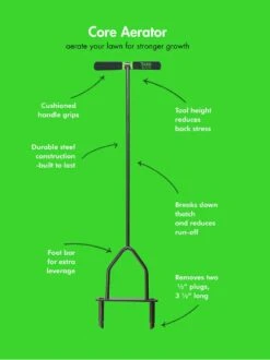 Yard Butler® Lawn Coring Aerator 9 Yard Butler® Lawn Coring Aerator -Backyard Bloomers 8613158 02v