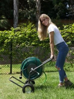 Yard Butler® Two Wheel Hose Truck -Backyard Bloomers 8613163 03v