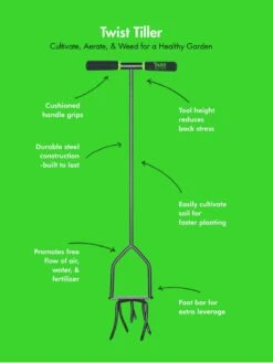 Yard Butler® Twist Tiller -Backyard Bloomers 8613177 02v