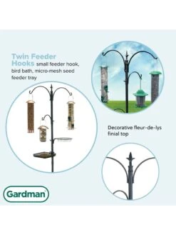 Gardman® Antique Finish Bird Feeding Station -Backyard Bloomers 8613186 05v