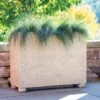 Self-Watering LavaStone® Modern Rectangle -Backyard Bloomers 8613257 0156 self watering lavastone modern rectangle