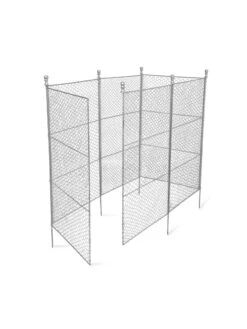Tall Chicken Wire Critter Fence With Gate -Backyard Bloomers 8613260 6051