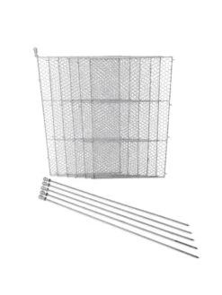 Tall Chicken Wire Critter Fence Extension Panel, Set Of 2 -Backyard Bloomers 8613260 6107 1