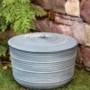 Ribbed Hose Pot With Lid -Backyard Bloomers 8613332 0025 ribbed hose pot with lid