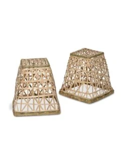 Bamboo Cloche, Set Of 2 -Backyard Bloomers 8613351 4693