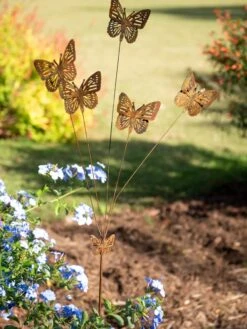 Flutterer Garden Stake -Backyard Bloomers 8613372 0164