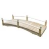 Acorn Garden Bridge Unfinished 3' X 8' -Backyard Bloomers 8613403 02v acorn garden bridge unfinished 3 foot x 8 foot