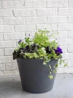 Self-Watering FiberStone Planters -Backyard Bloomers 8613676 8646 self watering fiber clay pot 17 inches