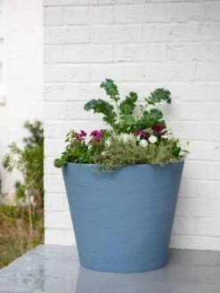 Self-Watering FiberStone Planters -Backyard Bloomers 8613678 8649 self watering fiber clay pot 20 inches