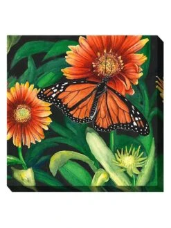 Monarch Outdoor Wall Art 7 Monarch Outdoor Wall Art -Backyard Bloomers 8613939 01V 3 4