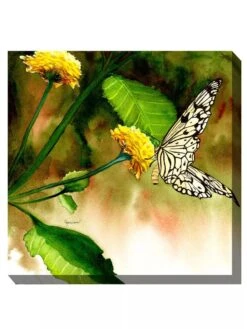 Butterfly Kiss Outdoor Wall Art 7 Butterfly Kiss Outdoor Wall Art -Backyard Bloomers 8613998 01V 3 4