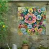 Firecrackers Outdoor Wall Art -Backyard Bloomers 8614001 02V firecrackers outdoor wall art