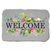 Welcome Stone 1 Welcome Stone -Backyard Bloomers 8614124 01V 3 4 welcome stone