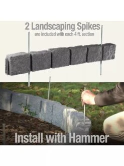 Beuta™ 6-Block Edging Section, 4 Pack -Backyard Bloomers 8614155 03V 3 4