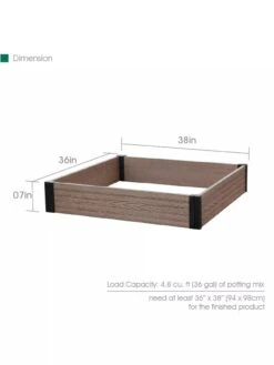 Essential Raised Garden Bed -Backyard Bloomers 8614253 03V 3 4
