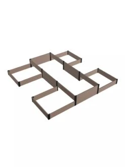 Terraced H-Shape Garden Bed