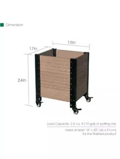 Mobile Deep Root Corner Planter 9 Mobile Deep Root Corner Planter -Backyard Bloomers 8614266 04V 3 4