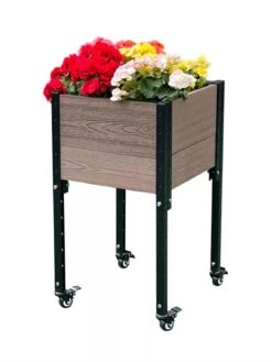 Mobile Elevated Corner Planter 10 Mobile Elevated Corner Planter -Backyard Bloomers 8614267 02V