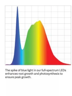 LED SunLite® Compact Tabletop Garden -Backyard Bloomers LED ColorSpectrum grid PDP 7