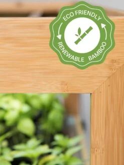 Bamboo LED Grow Light Garden For Succulents And Seeds -Backyard Bloomers bamboo grow light icon 3 4 2