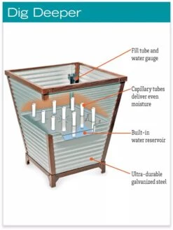Galvanized Self-Watering Planters -Backyard Bloomers hiw 8592177 jpg