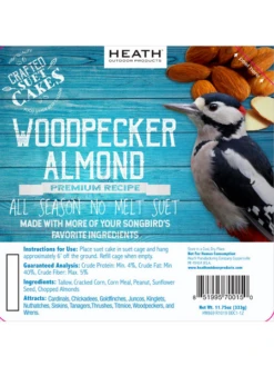 Woodpecker Almond Suet, 11.75 OZ, 12 Pack -Backyard Bloomers webimage 8613691 03V